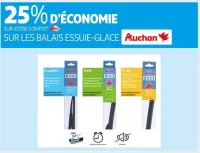 Auchan Hypermarché 25% D'économie Sur Les Balais Essuie-Glace Auchan Offres et Promotions