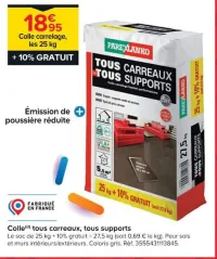 Castorama Colle tous carreaux, tous supports Offres et Promotions