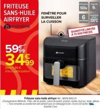 Carrefour Friteuse sans-huile airfryer Offres et Promotions