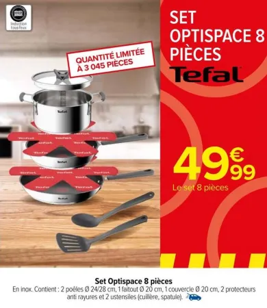 Carrefour Set Optispace 8 pièces Offres et Promotions