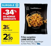 Carrefour Frites surgelées Offres et Promotions