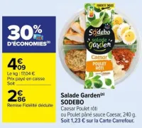 Carrefour Salade Garden Offres et Promotions