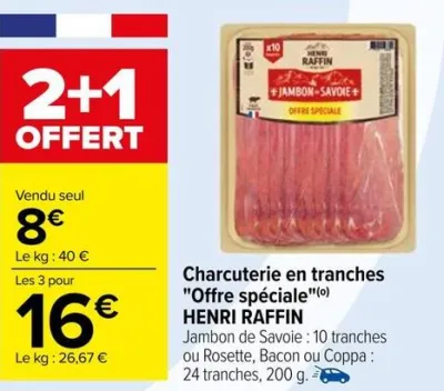 Carrefour Charcuterie en tranches "Offre spéciale" Offres et Promotions