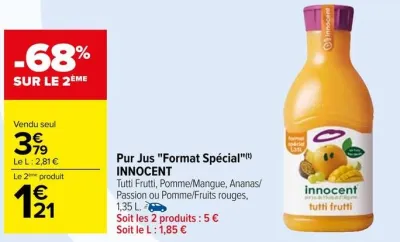 Carrefour Pur Jus "Format Spécial" Offres et Promotions