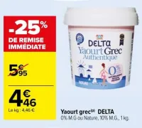 Carrefour Yaourt grec Offres et Promotions