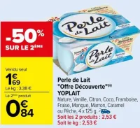 Carrefour Perle de Lait "Offre Découverte" Offres et Promotions