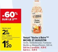 Carrefour Yaourt "Vache à Boire" Offres et Promotions