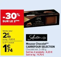 Carrefour Mousse Chocolat Offres et Promotions