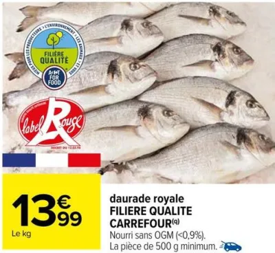 Carrefour daurade royale FILIERE QUALITE CARREFOUR Offres et Promotions