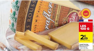 Carrefour Comté Fort des Rousses A.O.P. Offres et Promotions