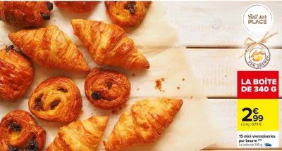 Carrefour 15 mini viennoiseries pur beurre Offres et Promotions