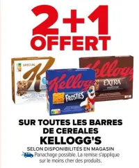 Carrefour SUR TOUTES LES BARRES DE CEREALES Offres et Promotions