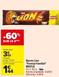 Carrefour Barres Lion "Format Familial" Offres et Promotions