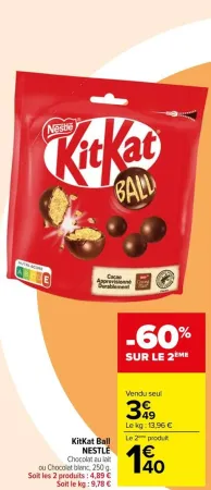 Carrefour KitKat Ball Offres et Promotions