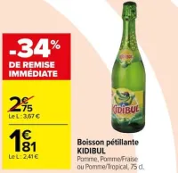 Carrefour Boisson pétillante Offres et Promotions