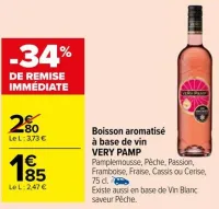 Carrefour Boisson aromatisé à base de vin Offres et Promotions