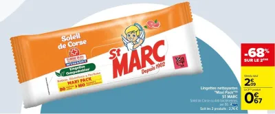Carrefour Lingettes nettoyantes "Maxi Pack" Offres et Promotions