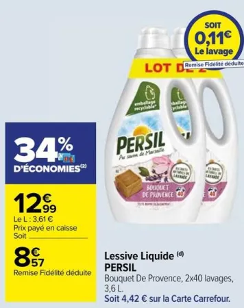 Carrefour Lessive Liquide Offres et Promotions