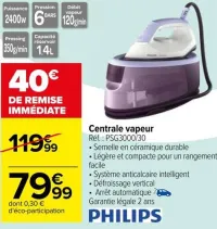 Carrefour Centrale vapeur Offres et Promotions