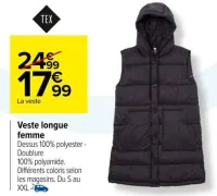 Carrefour Veste longue femme Offres et Promotions