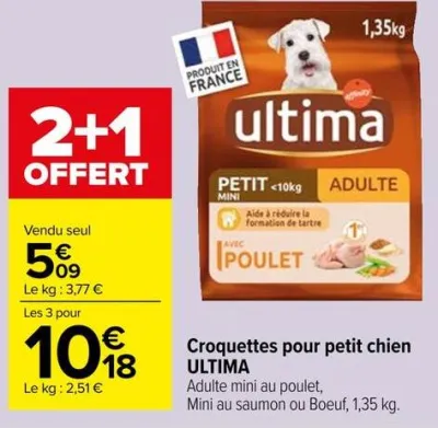 Carrefour Croquettes pour petit chien Offres et Promotions