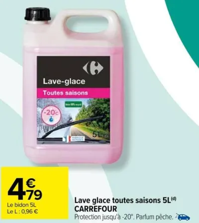 Carrefour Lave glace toutes saisons 5L Offres et Promotions