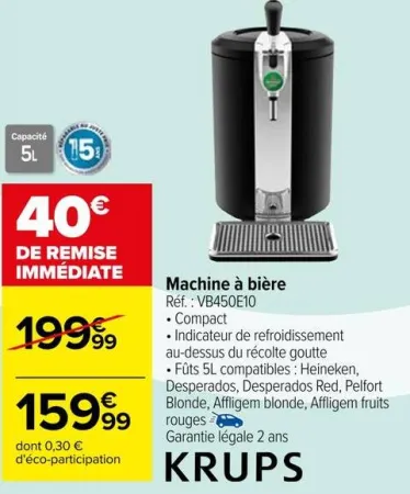 Carrefour Machine à bière Offres et Promotions