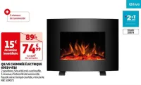 Auchan Hypermarché Qilive Cheminée Électrique 600144916 Offres et Promotions