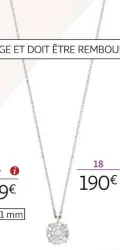 Auchan Hypermarché Collier Or Blanc 375 Millièmes Et Diamants Offres et Promotions