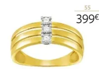 Auchan Hypermarché Bague Or 750 Millièmes Rhodié Et Diamants Offres et Promotions