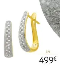 Auchan Hypermarché Créoles Or 750 Millièmes Rhodié Et Diamants Offres et Promotions