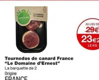 Monoprix Tournedos de canard France “Le Domaine d’Ernest” Offres et Promotions