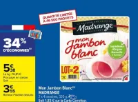 Carrefour Mon Jambon Blanc Offres et Promotions