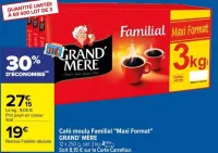 Carrefour Café moulu Familial "Maxi Format" Offres et Promotions
