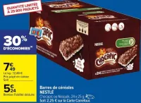 Carrefour Barres de céréales Offres et Promotions