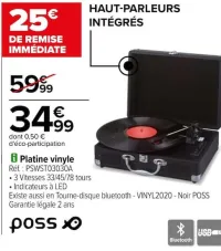 Carrefour Platine vinyle Offres et Promotions