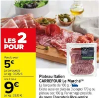 Carrefour Plateau Italien CARREFOUR Le Marché Offres et Promotions