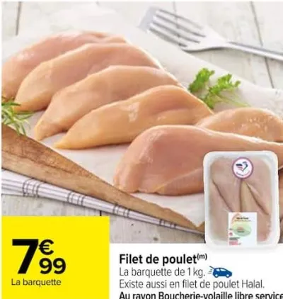 Carrefour Filet de poulet Offres et Promotions