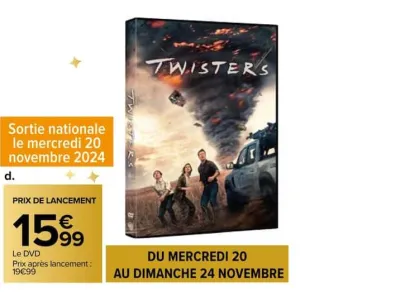 Carrefour DVD "Twisters" Offres et Promotions