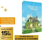 Carrefour DVD "Le garçon et le héron" Offres et Promotions