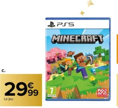 Carrefour Jeu "Minecraft" pour PS5 Offres et Promotions