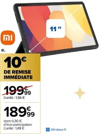 Carrefour PAD SE 128GO - 11 '' Offres et Promotions