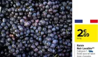 Carrefour Raisin Noir Lavallée Offres et Promotions