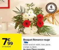 Carrefour Bouquet Romance rouge Offres et Promotions