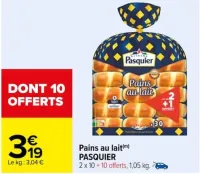 Carrefour Pains au lait Offres et Promotions