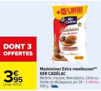 Carrefour Madeleines Extra moelleuses Offres et Promotions