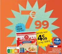 Carrefour Emmental râpé "Maxi Format" Offres et Promotions