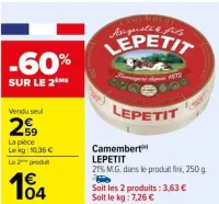 Carrefour Camembert Offres et Promotions