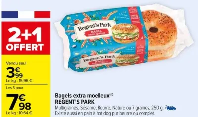 Carrefour Bagels extra moelleux Offres et Promotions