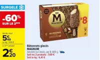 Carrefour Bâtonnets glacés Offres et Promotions